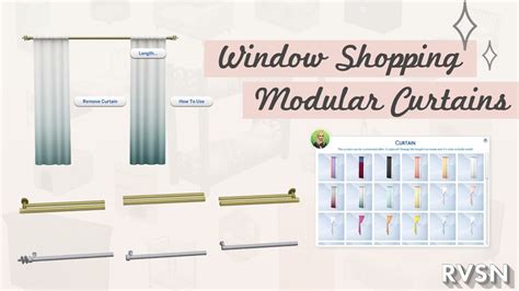 Sims 4 Window Ping Modular Curtain Cc You