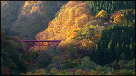 Bridge over the Matsukawa Gorge near one of my favorites hot spring ...