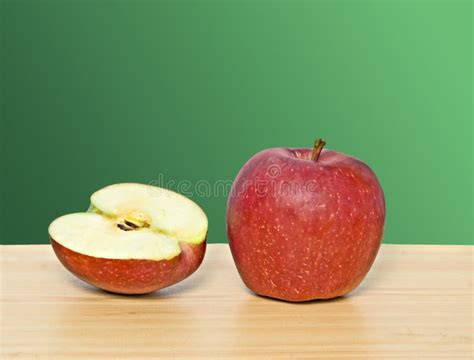 Apple and Its Cross-section Stock Image - Image of malus, nutritional ...