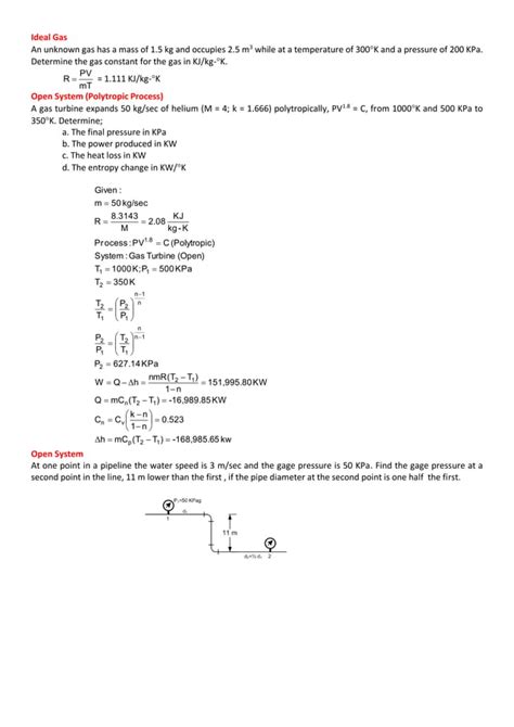 Thermodynamics problems