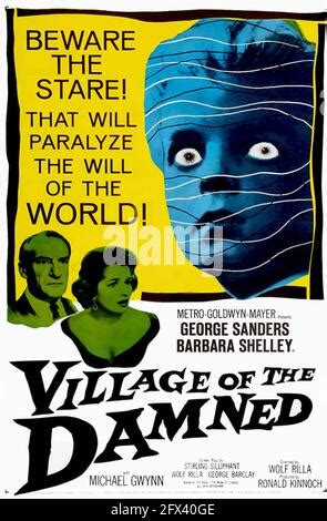 VILLAGE OF THE DAMNED 1960 MGM film with Barbara Shelley and Martin ...