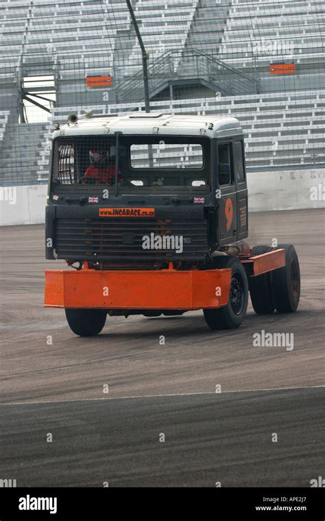 Big Rig Truck Racing Stock Photo - Alamy