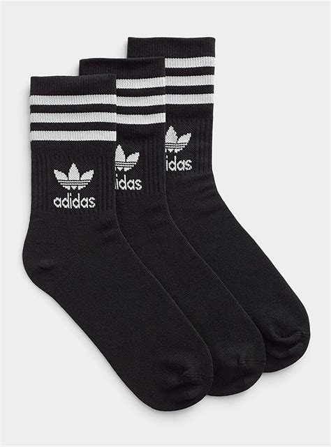 Black athletic socks Set of 3 | Adidas Originals | Women's Socks ...