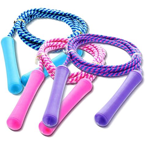 GiftExpress Adjustable Size Colorful Jump Rope for Kids and Teens ...