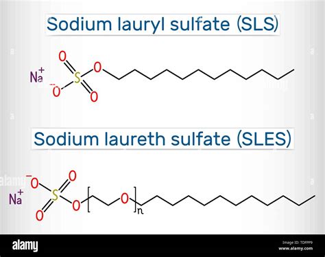 Sodium laureth sulphate Stock Vector Images - Alamy