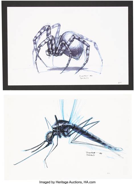 Jumanji Concept Art Sketches (1995).... (Total: 2 ) Movie/TV | Lot ...