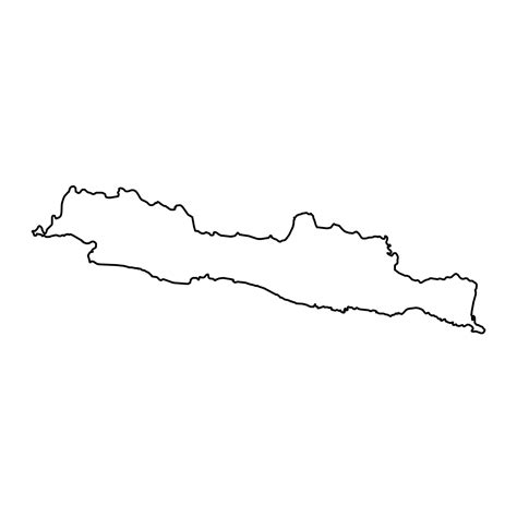 Java island map, region of Indonesia. Vector illustration. 35612872 ...