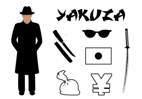 Vector Set Yakuza Symbols Associated Japan 120450 Vector Art at Vecteezy