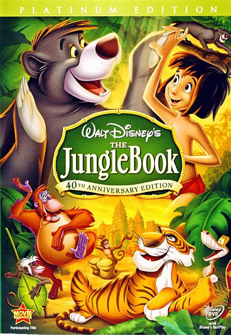 The Jungle Book - Two-Disc Platinum Edition Disney DVD Cover - Walt ...