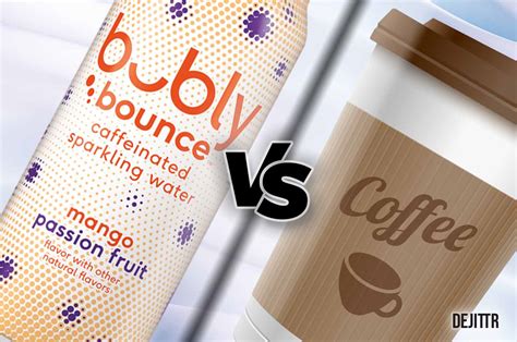 Bubly Bounce vs. Coffee: Caffeine, Flavors, & Taste - Dejittr