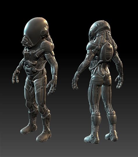 ArtStation - Alien spacesuit