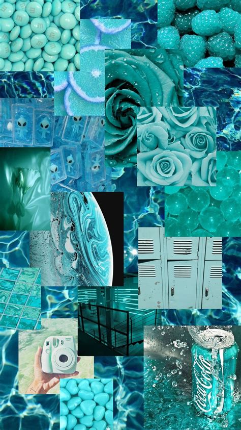 Teal Collage Wallpapers - Wallpaper Cave