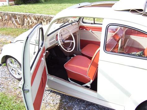 True red interior VW Bug | Vw super beetle, Vintage volkswagen, Beetle car