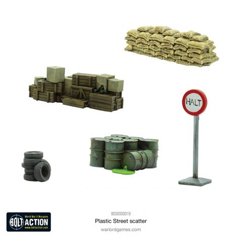 Street Scatter Bag 28mm WWII Terrain MANTIC WARLORD GAMES - Frontline-Games