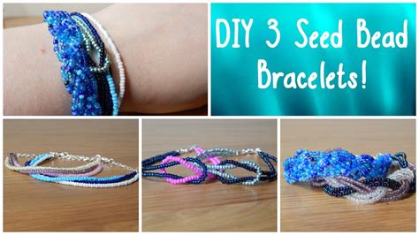 DIY 3 Seed Bead Bracelets! How To Beginners Jewellery Making ¦ The ...