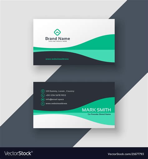 Elegant office business card design Royalty Free Vector