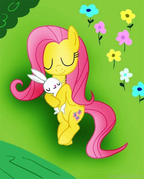 Fluttershy Sleeping With Bunny