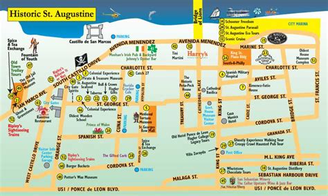 St. Augustine Map Of Attractions