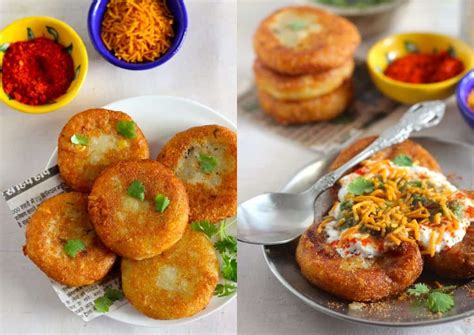 Aloo Tikki Chaat Recipe - Fun FOOD and Frolic