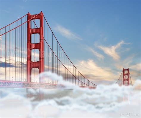 Golden Gate Bridge Fog Renderings - Howard Digital