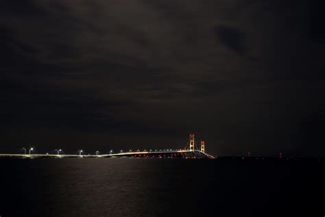 Mackinac Bridge by Night - Michigan.Photography