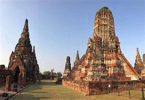 Khmerstyle Prang Tower At Wat Chaiwatthanaram Buddhist Chapel History ...