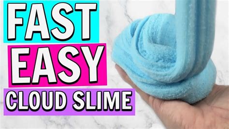 FAST EASY CLOUD SLIME RECIPE // NEW CLOUD SLIME TUTORIAL! | Slime ...