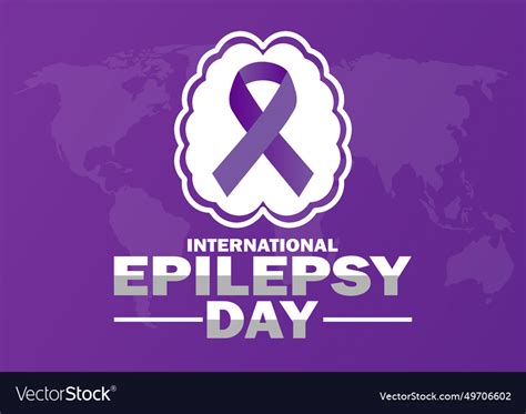 International epilepsy day Royalty Free Vector Image