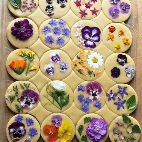 These edible flower sugar cookies are adorable! | Flower sugar cookies ...