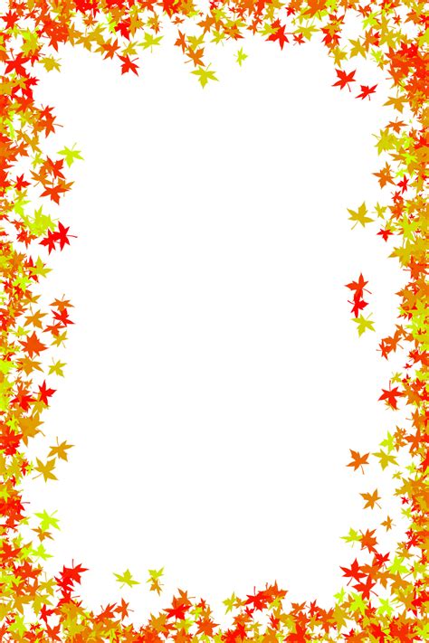 Fall border fall leaves clip art image - WikiClipArt