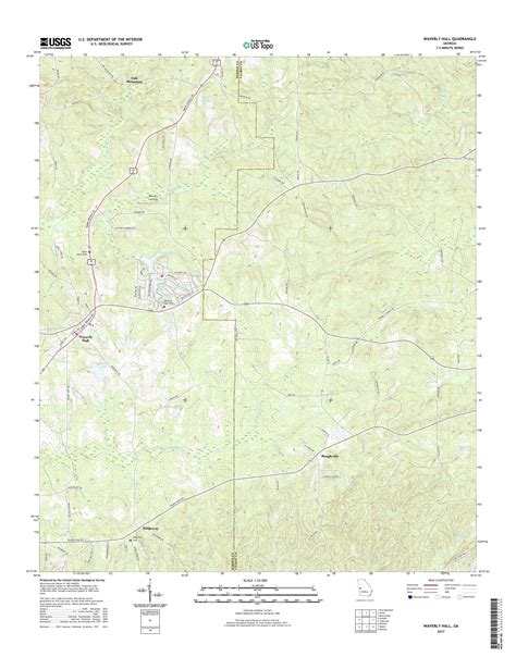 MyTopo Waverly Hall, Georgia USGS Quad Topo Map