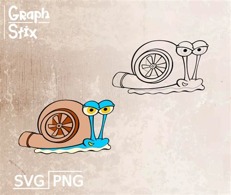 Cartoon, Turbo Snail, Funny Premium Vector, Logo, Tattoo, Decal ...