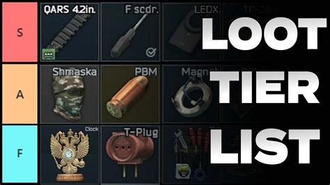 Loot Tier List - Escape From Tarkov Loot Guide - YouTube