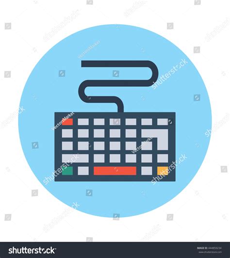 Keyboard Vector Illustration Stock Vector (Royalty Free) 444859234 ...