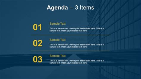 3 Point Meeting Agenda Slides - SlideModel