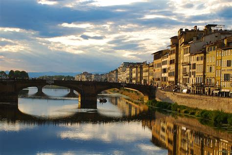 View of Arno River Bridges - Florence Italy Photograph by Just Eclectic ...