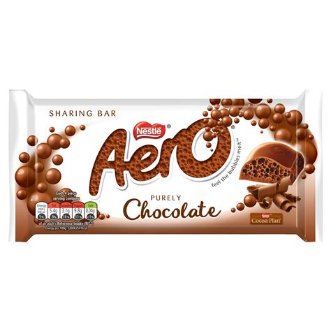 Nestle Aero Purely Chocolate Bar 90g - Branded Household - The Brand ...