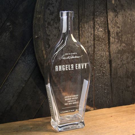 Empty Angels Envy Bourbon Whiskey Bottle Recycled Glass Bottle