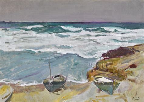 JOAQUÍN SOROLLA | La Caleta, Málaga (La Caleta Beach, Málaga) | 19th ...