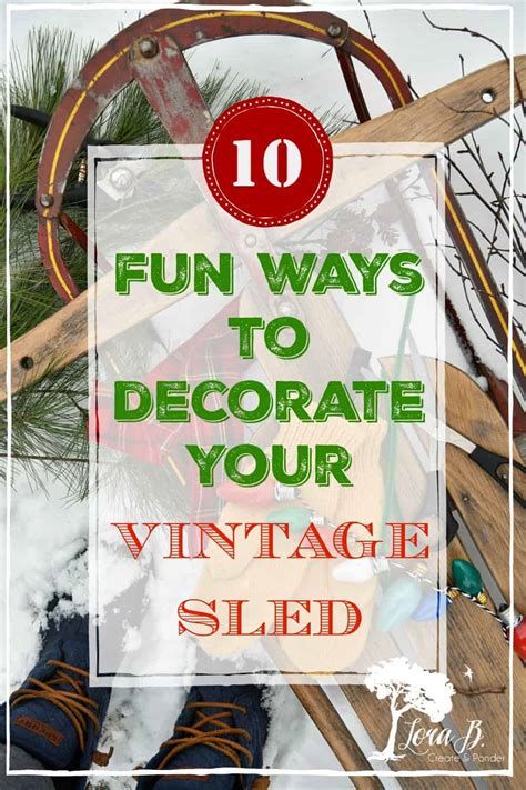 How To Decorate An Antique Sled For Christmas | Psoriasisguru.com