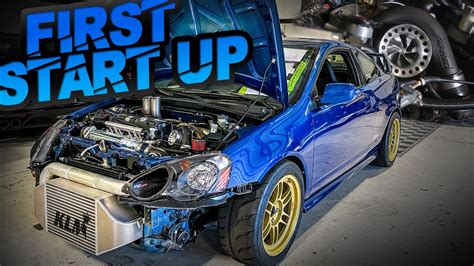 AWD Acura RSX BUILD - FIRST START UP! (Stock K20 Turbo Kit is COMPLETE ...