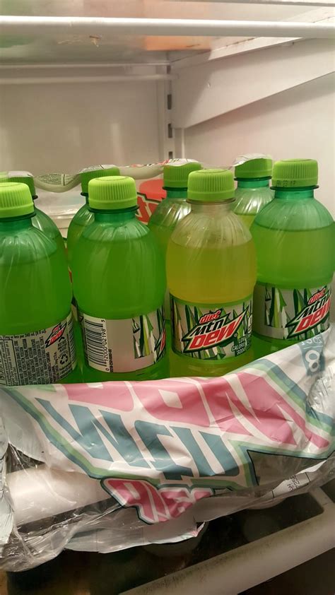 Mountain Dew pack has one clear bottle : r/mildlyinteresting