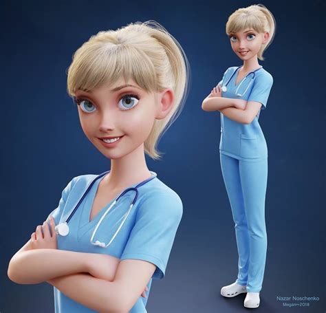 Pin by ⋊ 💎 on Characters (3D/ CGI) | Character design, Nurse cartoon ...