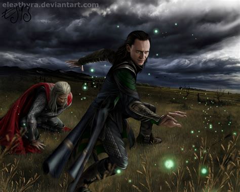 Thor and Loki by eleathyra on DeviantArt