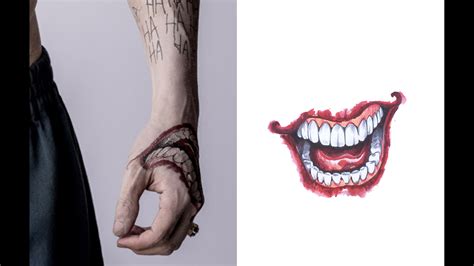 Joker Damaged Tattoo Png - Wiki Tattoo