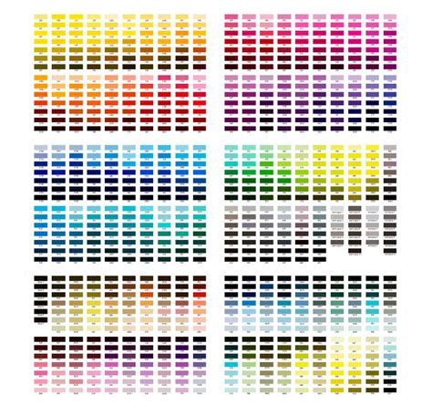 Paint Colour Comparison Chart - Paint Color Ideas