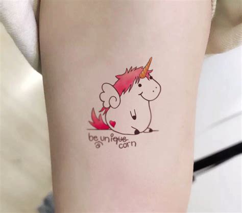 Cute Unicorn Tattoo Patch-holiday Gift Creativity Temporary - Etsy UK