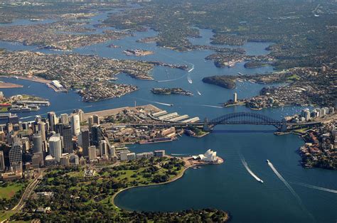 Aerial View Of Sydney Harbour Bridge by Lighthousebay