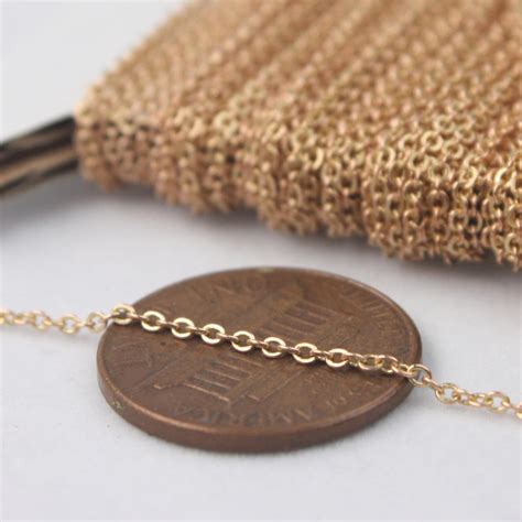 RAW Brass Chain Bulk Chain 10 Ft of Tiny Flat Soldered - Etsy