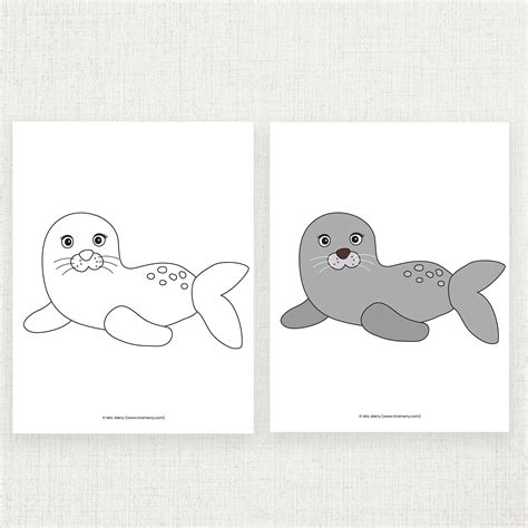 Make a Seal Craft Seal Printable Activity for Kids - Etsy